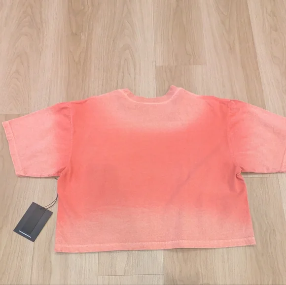 Civil Regime Cropped Distressed Flame Tee  No Tomorrow NWT Size Large - Picture 9 of 10